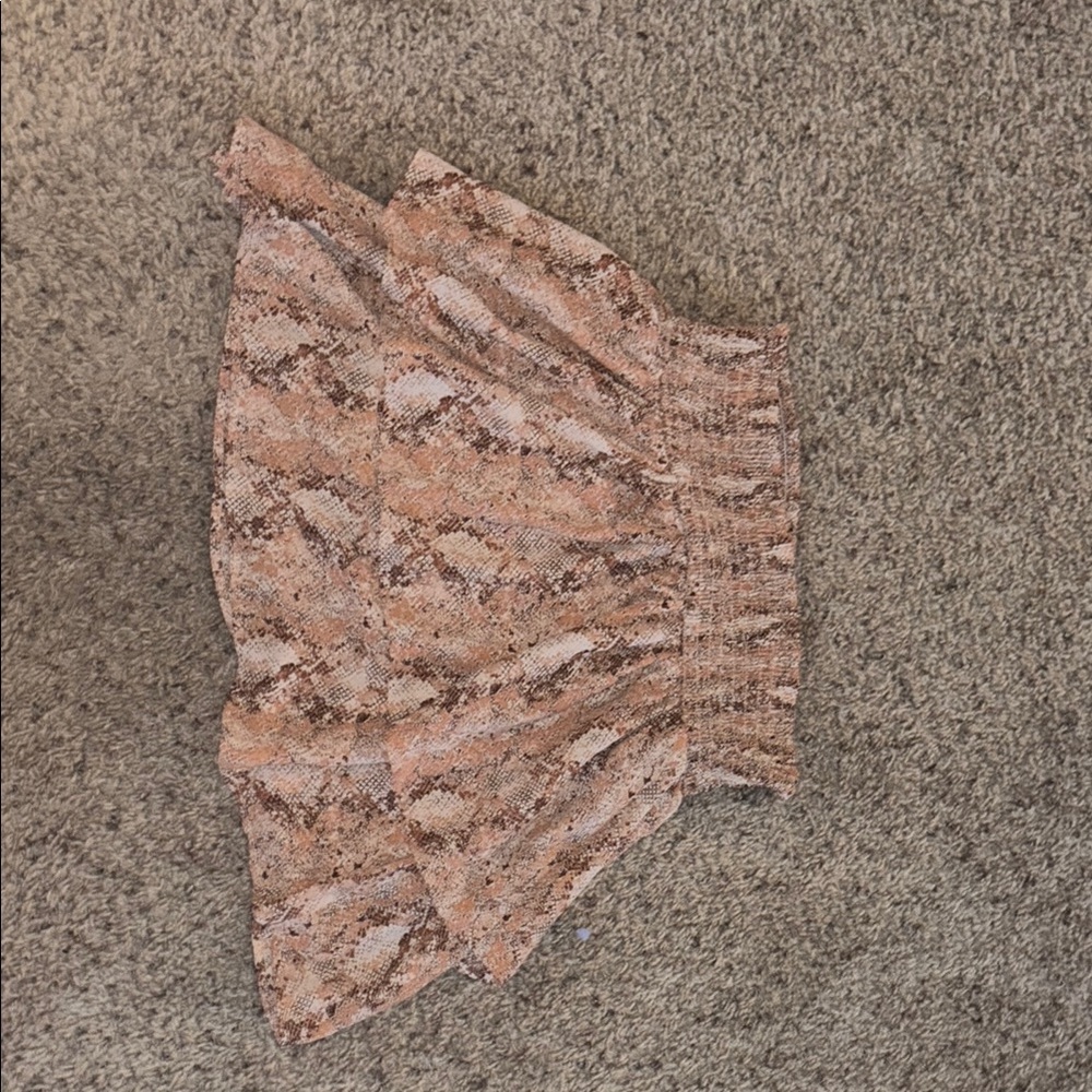 Snake Print Mini Skirt